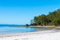 People enjoying the sunny weather at Hole In The Wall Beach in Jervis Bay, Booderee National Park, NSW, Australia Royalty Free Stock Photo