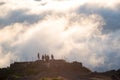 People enjoying the view on Pico Ariero in Madeira, Portugal Royalty Free Stock Photo