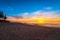 People enjoying sunset at Christies Beach during summer evening Royalty Free Stock Photo