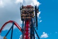 People enjoying terrific Sheikra rollercoaster at Busch Gardens 11 Royalty Free Stock Photo