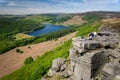 People enjoying trekking on Bamford Edge