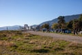 People enjoying the walking trails at Ambleside Beach in West Vancouver