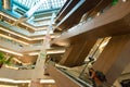 People at the escalator of Costanera Center Shopping Mall