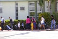 People evacuating Miami Beach Hurricane Irma
