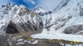 People at Everest Base Camp, 5,364 metres 17,598 ft Royalty Free Stock Photo