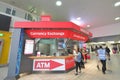 Gatwick airport terminal currency exchange shop London England