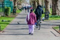 People exercising in Plashet park