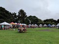 People explore the Parkers Ranch farmers market