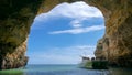 People Exploring caves on Jet boat - Portugal