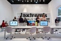 People at Extremis stand during Salone del Mobile, Milan Royalty Free Stock Photo