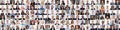 People Faces Collage Set Royalty Free Stock Photo