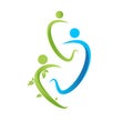 People family logo, green leaf illustration health people nature symbol set design vector. Royalty Free Stock Photo