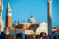 People on famous San Marco square Royalty Free Stock Photo