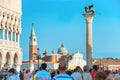 People on famous San Marco square Royalty Free Stock Photo