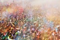 People at Festival of colours Holi Barcelona Royalty Free Stock Photo