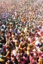 People at Festival of colours Holi Barcelona Royalty Free Stock Photo