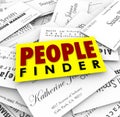 People Finder Business Cards Employment Recuiter Hiring Job