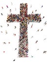 People finding Christianity, religion and faith. Royalty Free Stock Photo