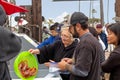 People at fish market