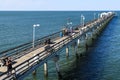 People Fish on Ocean View Fishing Pier in Norfolk, VA