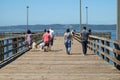 People on fishing pier