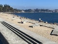 People Fishing in Porto Portugal in September