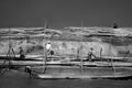 03, 2015 people at tonle sap lake cambodia Royalty Free Stock Photo