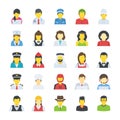 People Flat Icons Set