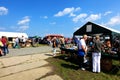 People on a flea market