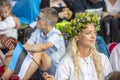 People at the fold song festival in Pirita, Tallinn Royalty Free Stock Photo