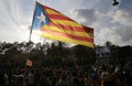 Demonstrators in barcelona