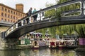 People at food market in Camden Town London Great Britain Royalty Free Stock Photo