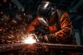 People foundry welder furnace industrial metal factory metallurgy heat steel iron