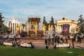 People at the fountain