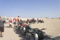 People with fourwheelers in Hurghada Royalty Free Stock Photo