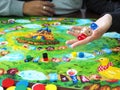 People friends family play roll board game together fun leisure beautiful illustration design selected focus