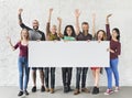 People Friendship Togetherness Copy Space Banner Concept Royalty Free Stock Photo