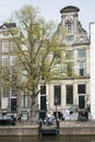 people in front of museum for photography Huis Marseille on prinsengracht in centre of Amsterdam