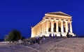 25.08.2018.People in front of The Temple of Concordia is a Greek temple of the ancient city of Akragas, located in the Valley of t Royalty Free Stock Photo