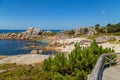 People in Galicia beach