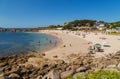 People in Galicia beach