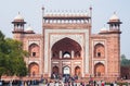 People at the gateway of Taj Mahal, Agra, India