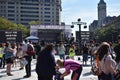 People Gather in Front of the Main Stage at the WomenÃ¢â¬â¢s March in Support of Abortion Rights at Freedom Plaza