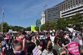 People Gather in Front of the Main Stage at the WomenÃ¢â¬â¢s March in Support of Abortion Rights at Freedom Plaza