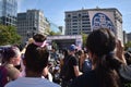 People Gather in Front of the Main Stage at the WomenÃ¢â¬â¢s March in Support of Abortion Rights at Freedom Plaza