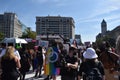 People Gather in Front of the Main Stage at the WomenÃ¢â¬â¢s March in Support of Abortion Rights at Freedom Plaza