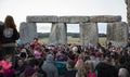 People are gathering at the stone henge