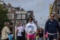 People At The Gaypride At Amsterdam The Netherlands 5-8-2023 Royalty Free Stock Photo