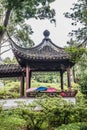 People gazebo Kowloon Walled City Park Hong Kong