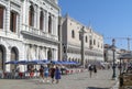 People in Giardini ex Reali in Venice